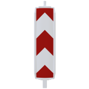 Plastic traffic panel type 60 | film RA2/B, lane divider | on both sides from buttom to top | red / white